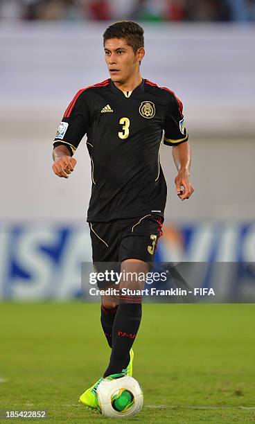 Salomon Wbias of Mexico in action during the FIFA U17 World Cup group F match between Mexico and Nigeria at Khalifa Bin Zayed Stadium on October 19,...