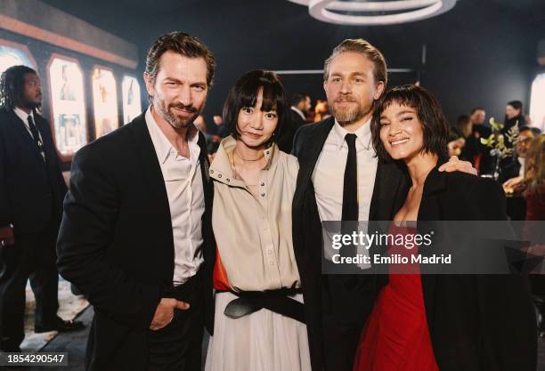 Michiel Huisman, Bae Doona, Charlie Hunnam and Sofia Boutella attend the Netflix Premiere of Zack Snyder's REBEL MOON - Part One: A Child of Fire at...