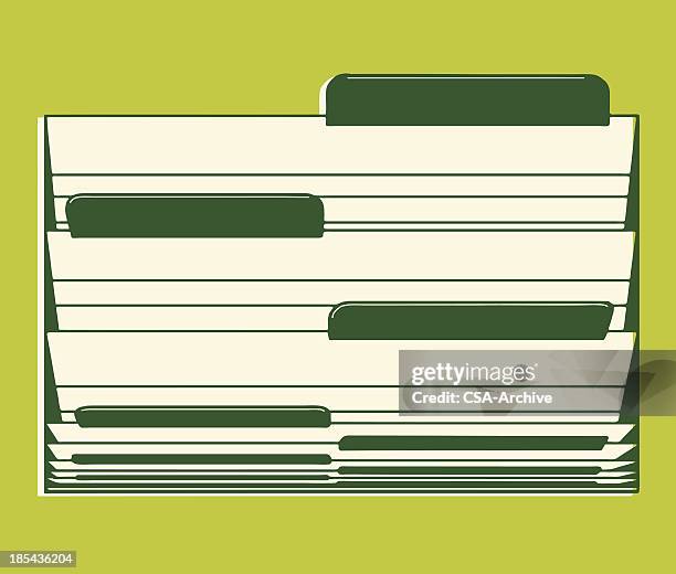file folders - filing stock illustrations