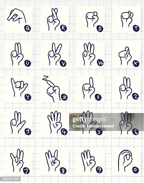 Letter Code Hand Hand Letter Alphabet Photos and Premium High Res Pictures - Getty Images