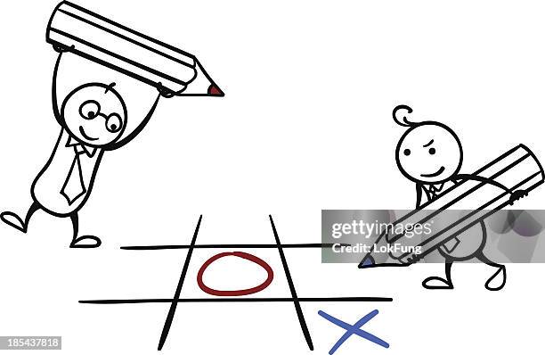 tic tac toe - tic tac toe stock-grafiken, -clipart, -cartoons und -symbole