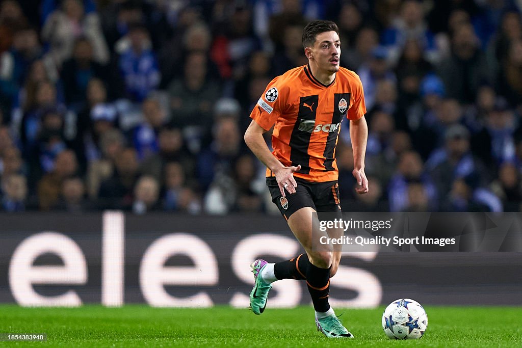 Giorgi Gocholeishvili Of Shakhtar Donetsk In Action During The UEFA giorgi-gocholeishvili-of-shakhtar-donetsk-in-action-during-the-uefa