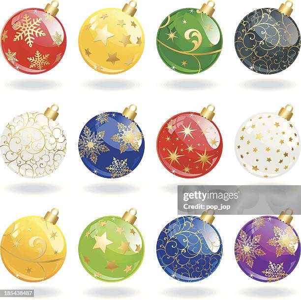 illustrazioni stock, clip art, cartoni animati e icone di tendenza di palle di natale, bicchiere - snow ball glass