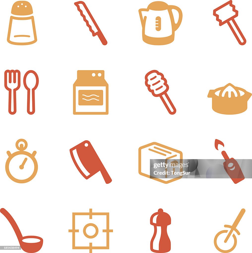 Kitchen Utensils Icons | set 2 - Color Series