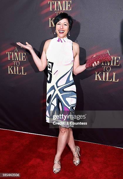 Actress/media personality Paige Davis attends the Broadway opening night of "A Time To Kill" at The Golden Theatre on October 20, 2013 in New York...