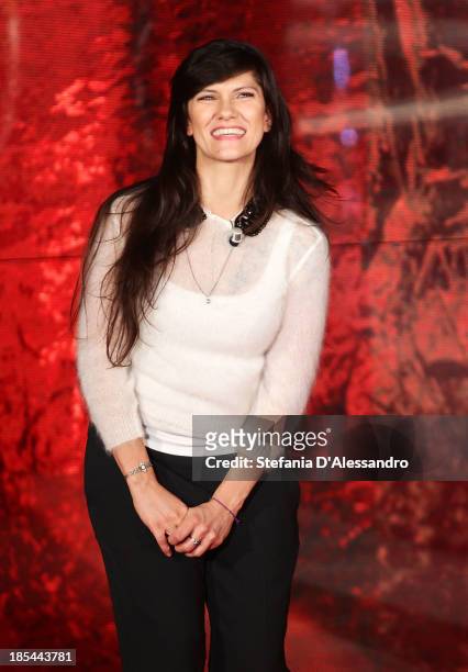 Elisa attends 'Che Tempo Che Fa' TV Show on October 20, 2013 in Milan, Italy.
