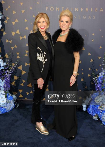 Kevyn Wynn and Elaine Wynn attend the grand opening of Fontainebleau Las Vegas on December 13, 2023 in Las Vegas, Nevada.