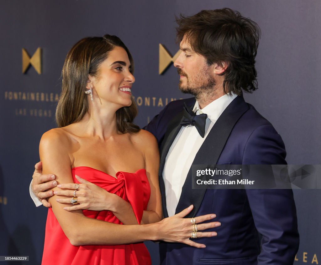 Nikki Reed and Ian Somerhalder attend the grand opening of... News