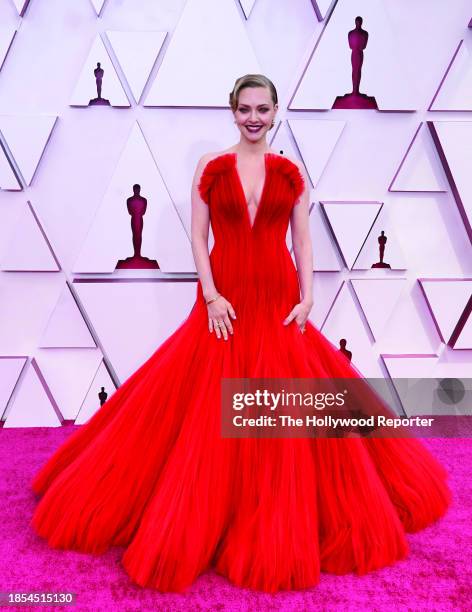 Amanda Seyfried arrives at the Oscars on Sunday, April 25 at Union Station in Los Angeles.