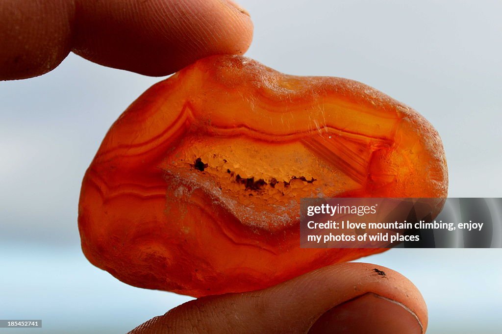 Flame agate