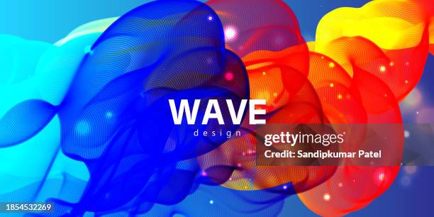 abstract colorful vector background, color flow wave for design brochure, website, flyer. - air pollution posters stock illustrations