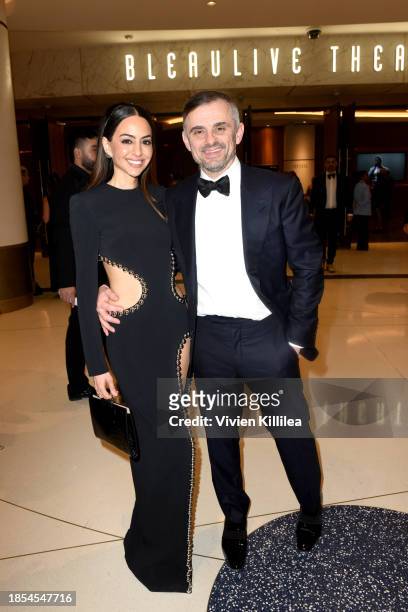Mona Vand and Gary Vaynerchuk attend the Fontainebleau Las Vegas Star-Studded Grand Opening Celebration on December 13, 2023 in Las Vegas, Nevada.