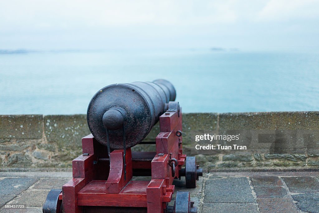Saint Malo canon, Brittany, France