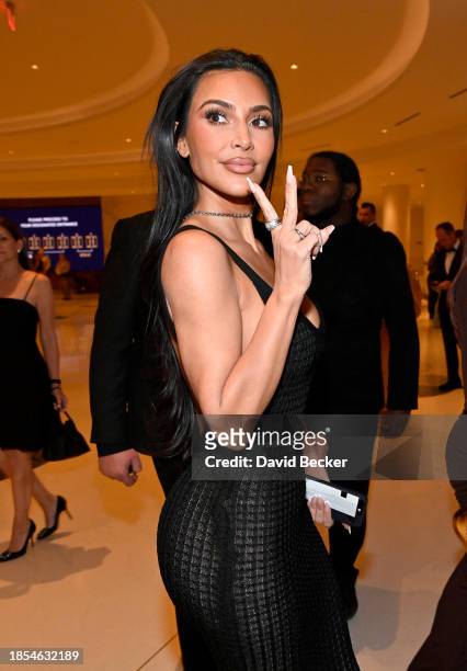 Kim Kardashian attends the Fontainebleau Las Vegas Star-Studded Grand Opening Celebration on December 13, 2023 in Las Vegas, Nevada.