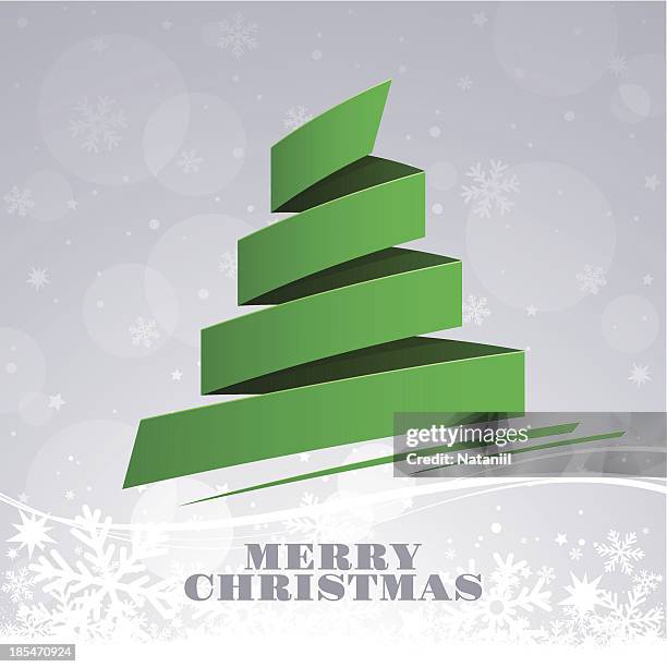 christmas card - silver background stock illustrations