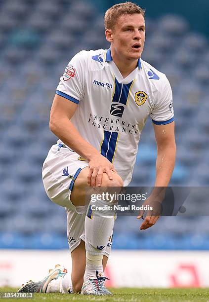 Matt Smith of Leeds United during their Sky Bet Championship match between Leeds United and Birmingham City at Elland Road Stadium on October 20,...