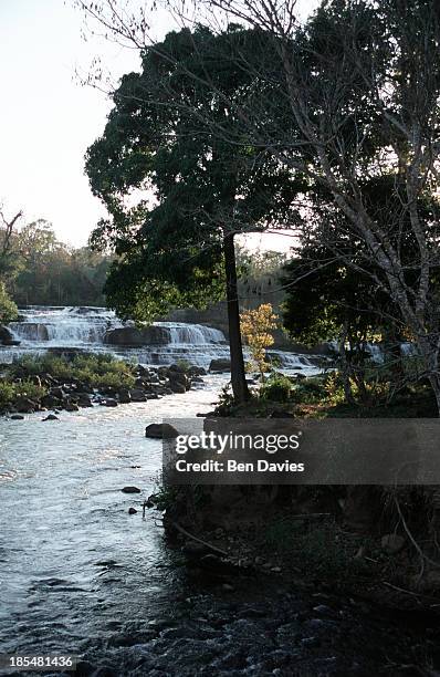 The Tad Lo waterfalls near the delightful village of Tad Lo in southern Laos. This lush region is known as the Bolovens Plateau and is one of the...