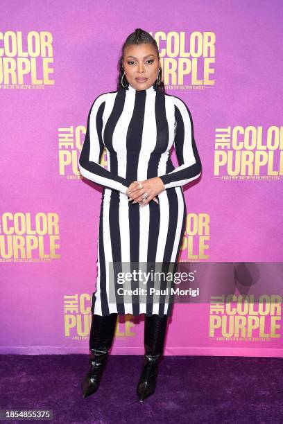 Taraji P. Henson attends a screening event for The Color Purple at National Museum Of African American History & Culture on December 13, 2023 in...