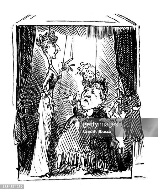 Ancienne Marionnette Caricature Satirique – Poupée Antique Pour Collectionneur
