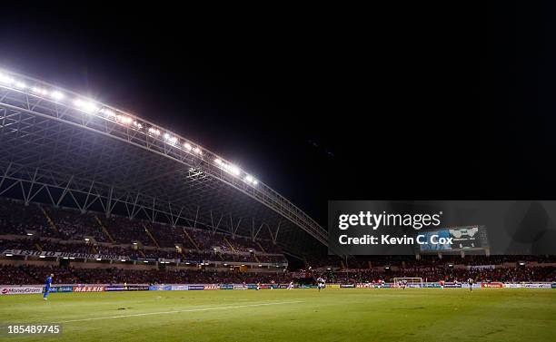 General view of Estadio Nacional during the match between the United States and Costa Rica in the FIFA 2014 World Cup Qualifier on September 6, 2013...