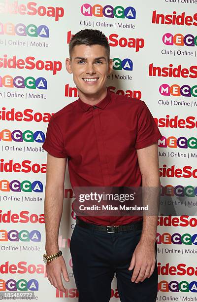 Kieron Richardson attends The Inside Soap Awards at The Ministry of Sound on October 21, 2013 in London, England.