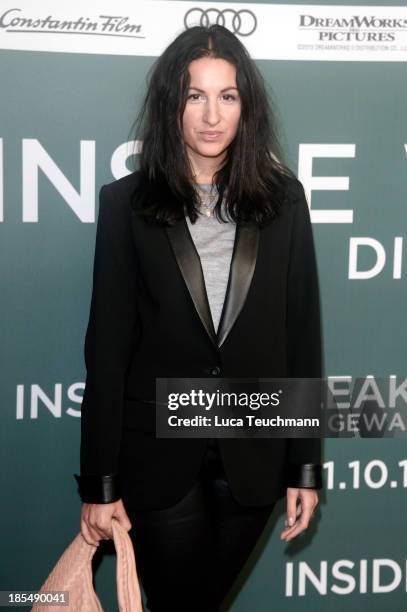 Minu Barati-Fischer attends the 'Inside Wikileaks' Germany Premiere at Kulturbrauerei on October 21, 2013 in Berlin, Germany.