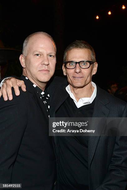 Ryan Murphy and Mike Lombardo attend 'An Evening Under The Stars' Benefiting The L.A. Gay & Lesbian Center on October 19, 2013 in Los Angeles,...