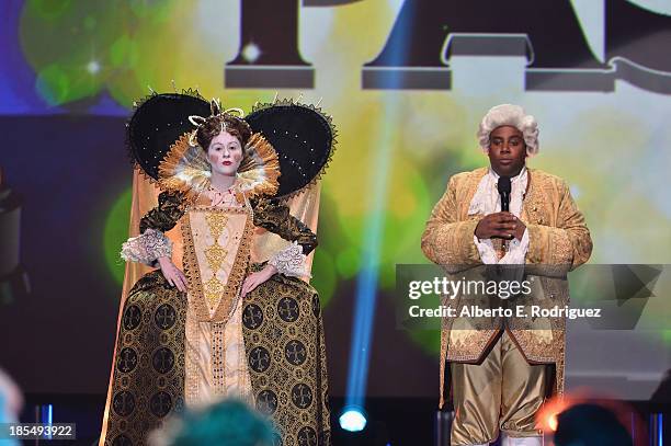 Actor Kenan Thompson attends the Hub Network's 1st Annual Halloween Bash at Barker Hangar on October 20, 2013 in Santa Monica, California.