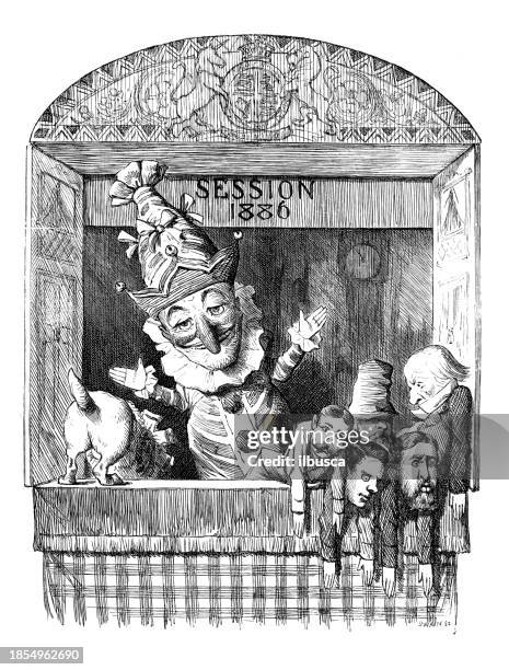 Marionnette Caricature Satirique Ancienne - Puppet Vintage - Jouet