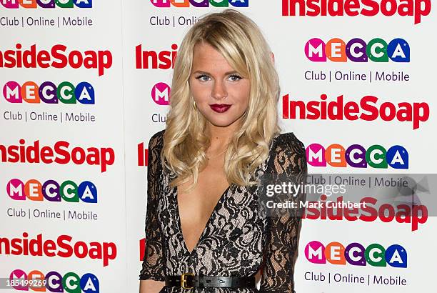 Hetti Bywater attends the Inside Soap Awards at Ministry Of Sound on October 21, 2013 in London, England.