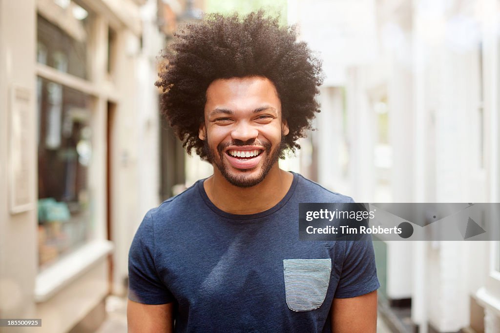 Portrait of young man