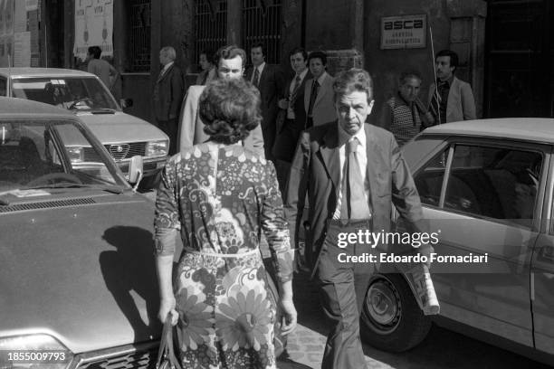 Enrico Berlinguer general secretary of the Italian Communist Party in the city center, Rome, July 09, 1978.