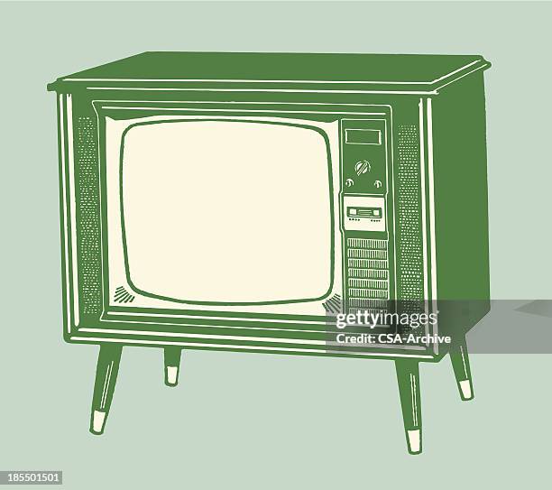bildbanksillustrationer, clip art samt tecknat material och ikoner med television set - tv