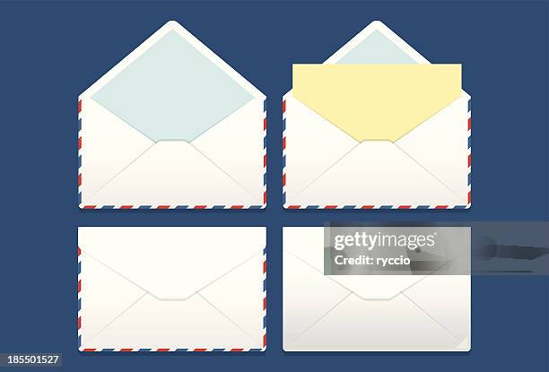 envelopes - open envelope stock illustrations