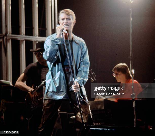 Musician and Singer David Bowie performs in concert at The Forum, April 4, 1978 in Inglewood, California.