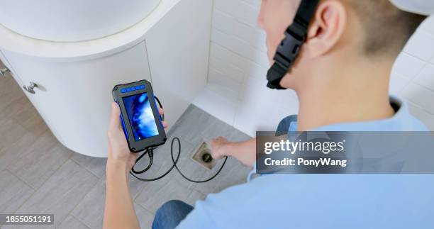 home endoscope inspection camera - drain camera stock pictures, royalty-free photos & images