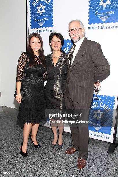 Masha Pearl, Sherry Wilzig Izak and Matthew Shubitz attend the 79th annual Blue Card Benefit and Auction at the American Museum of Natural History on...