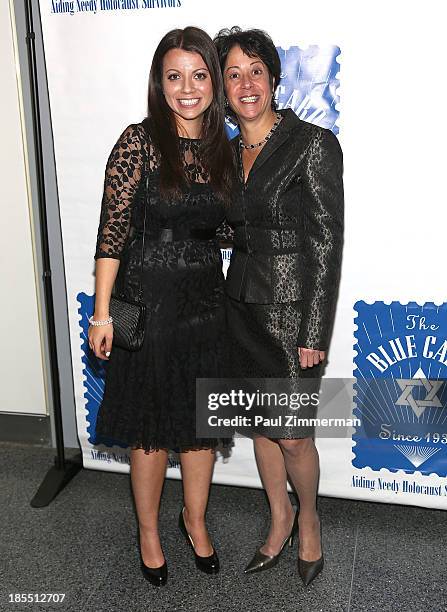 Masha Pearl and Sherry Wilzig Izak attend the 79th annual Blue Card Benefit gala at American Museum of Natural History on October 21, 2013 in New...