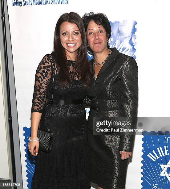 Masha Pearl and Sherry Wilzig Izak attend the 79th annual Blue Card Benefit gala at American Museum of Natural History on October 21, 2013 in New...
