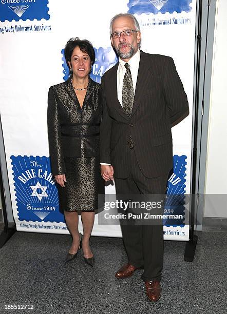 Sherry Wilzig Izak and Matthew Shubitz attend the 79th annual Blue Card Benefit gala at American Museum of Natural History on October 21, 2013 in New...