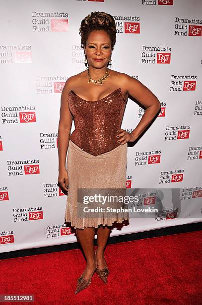 Actress Tonya Pinkins attends the Great Writers Thank Their Lucky Stars annual gala hosted by The Dramatists Guild Fund on October 21, 2013 in New...