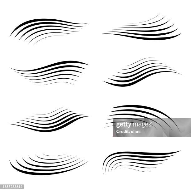 abstract design elements - animal wing stock illustrations