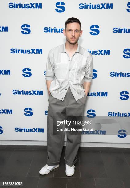 Jamie Bell visits SiriusXM Studios on December 14, 2023 in New York City.