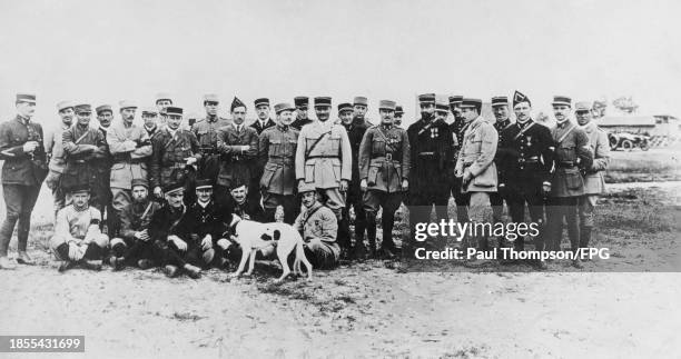 French and American pilots from the Escadrille de Chasse Nieuport 124 but known as the Lafayette Escadrille of the Aéronautique Militaire including...