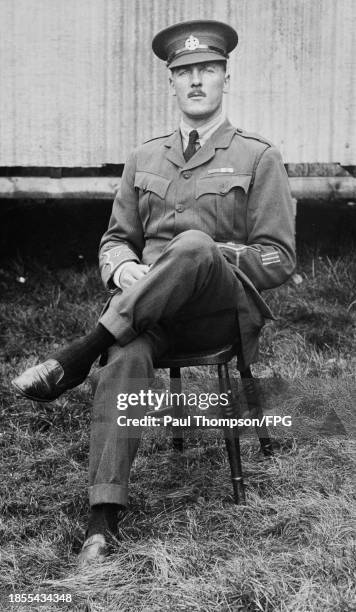 Portrait of Lieutenant Harry Daniels VC MC , 2nd Battalion of The Rifle Brigade Regiment, British Expeditionary Force and recipient of the Victoria...