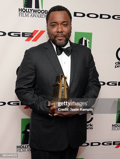 Recipient of the Hollywood Directors Award, Lee Daniels, poses in the press room during the 17th annual Hollywood Film Awards at The Beverly Hilton...