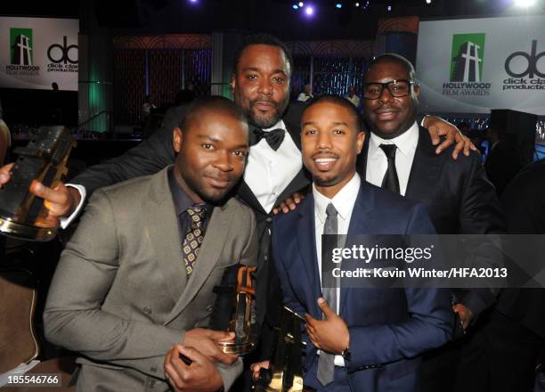 Actor David Oyelowo, recipient of the Hollywood Spotlight Award for 'The Butler', Lee Daniels, recipient of the Hollywood Directors Award for 'The...