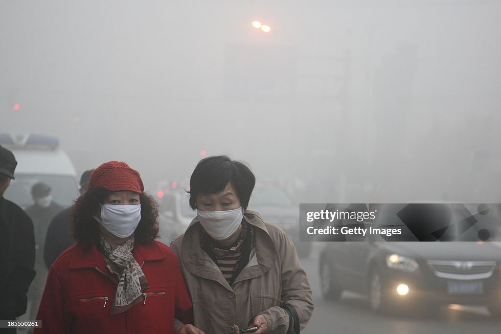 Heavy Smog Continues To Disrupt Northeast China