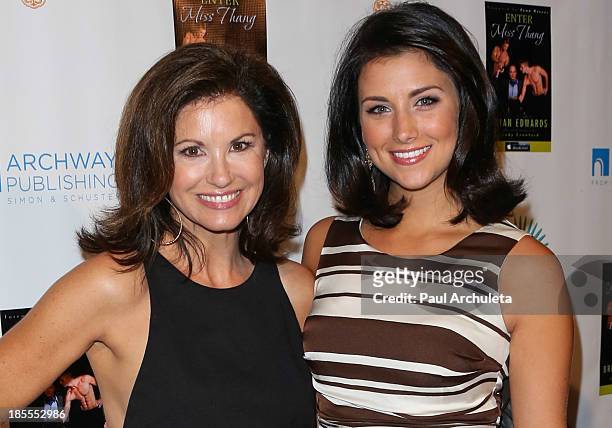 Former Model / Miss Texas 1984 Tamara Hext and Miss America 2012 Laura Kaeppeler attend the launch party for Brian Edwards' new book "Enter Miss...