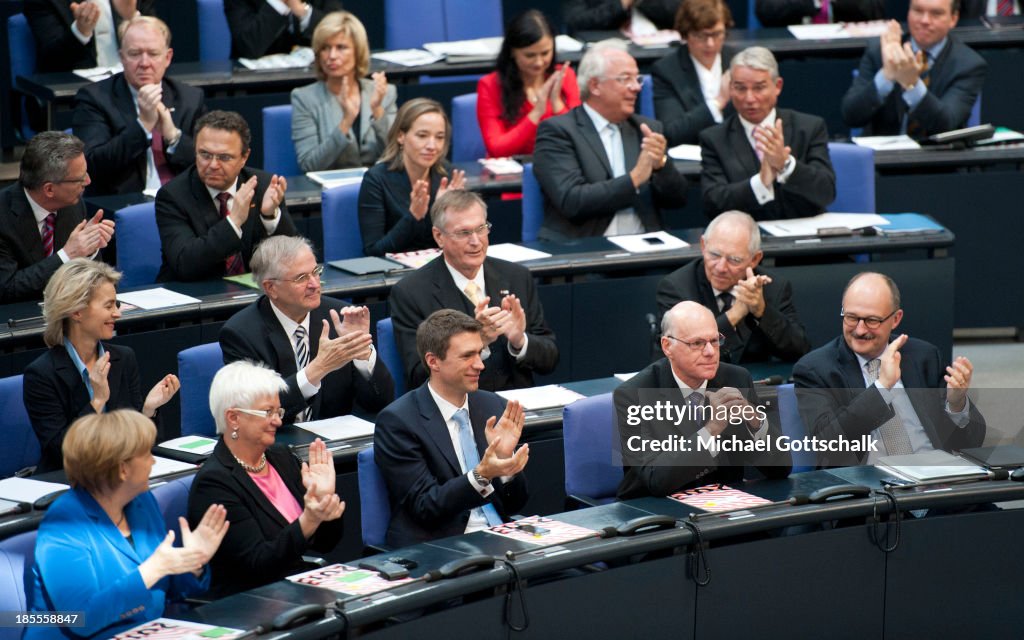 New Bundestag Convenes As Old Government Is Dismissed